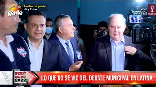 Debate Municipal en Latina: lo que no se vio, imágenes inéditas