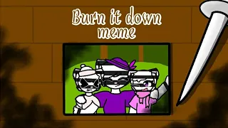 Burn it down meme (Piggy book 2 chapter 4)