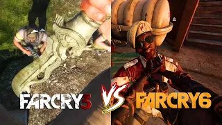 Far Cry 3 VS Far Cry 6- Stealth outpost liberation (4K 60FPS)