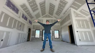 The Dream Garage is DRYWALLED! We Hung 5/8ths on EVERYTHING!