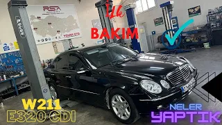 W211 - E320 CDI / İLK BaKım / Neler YapTIK ? - YAğ BaKIMI/ Disk Balata/Egr Valfi Temizliği