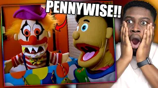 JEFFY GETS HAUNTED BY PENNYWISE! | SML Movie: Jeffy's Scary Movie Reaction!