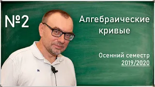 Лекция 2. Ю.Г. Прохоров. Алгебраические кривые