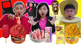 HANYA MAKAN 1 WARNA, BERUBAH JADI SPEAKER WOMAN, TV MAN DAN SKIBIDI TOILET?!😱 | Mikael TubeHD