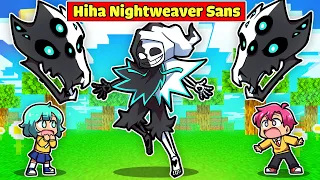 HIHA CHẾ TẠO THÀNH CÔNG BỘ GIÁP NIGHTWEAVER SANS TRONG MINECRAFT*HIHA NIGHTWEAVER SANS 🌙💀😎