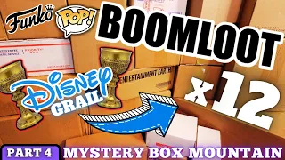 12 Boomloot Funko Pop Mystery Boxes | DISNEY GRAIL PULLED | Mystery Box Mountain Part Four