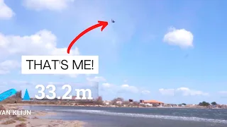 33.2 METER High Jump in 55+ Knots Of Wind