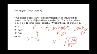 AP Physics 1 Uniform Circular Motion and Gravitaton Practice Problems and Solutions 2022