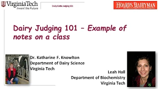 Dairy Judging 101: Taking notes from start to finish