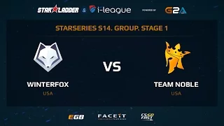 Winterfox vs Noble - Map 3 - Cobblestone (SL i-League StarSeries XIV)