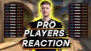 PRO PLAYERS REACTION TO S1MPLE KNIFE KILLS