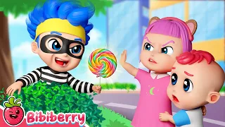 Beware of Stranger 🚓 Baby's First Haircut | Safety Tips Kids Songs | Bibiberry Nursery Rhymes