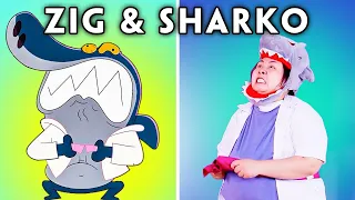 Sharko It So Fat | Zig Troll Marina | Funny Scene In Zig & Sharko | Rainbow Parody