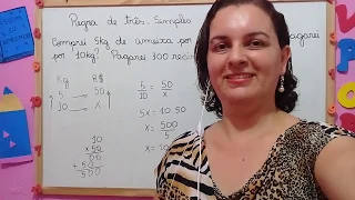 🌟Veja Como é Simples Fazer REGRA DE TRÊS SIMPLES - DIRETAMENTE PROPORCIONAL [Prof. Nádja Sicleide]🌟