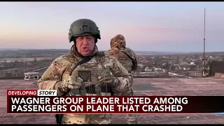 Wagner Group leader Yevgeny Prigozhin listed as passenger on plane that crashed in Russia