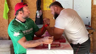 Devon Larratt vs Alex Kurdecha - Ottawa Armwrestling Practice