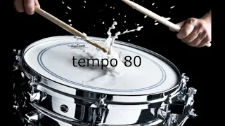 Drum beat 80 (practice tempo up) 드럼비트 템포80