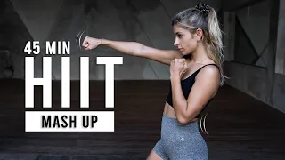 45 MIN INTENSE HIIT WORKOUT | Burn 500 Calories | Full Body Cardio At Home, No Repeats