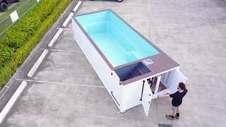 Shipping Container Pool  6m walk around