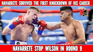 Emmanuel Navarrete Survived The First Knockdown In His Career And Stop Liam Wilson In Round 9