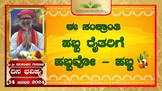 Dina Bhavishya |(14th January ಈ ಸಂಕ್ರಾಂತಿ ಹಬ್ಬ ರೈತರಿಗೆ ಹಬ್ಬವೋ -ಹಬ್ಬ) Ravi Shankar Guruji /14- 01- 24