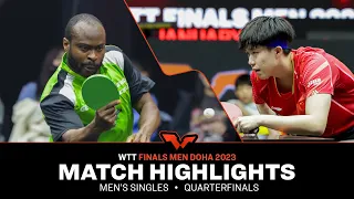 Fan Zhendong vs Quadri Aruna | MS QF | WTT Finals Men Doha 2023
