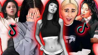 HOTTEST TWICE, BLACKPINK & LE SSERAFIM TIKTOK EDITS REACTION! (Kpop Girl Groups)