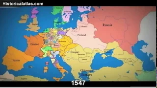 Time lapse of Europe's changing borders since 1100AD