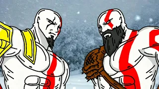 Young Kratos (GOW2-3) meets Old Kratos (GOW4) - Flipaclip Animation