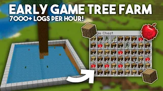 Minecraft Wood Farming - 7000+ Wood Logs Per Hour - Easy Tree Farm 1.20