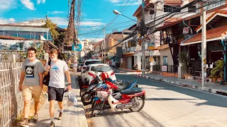 【4K】Chiang Mai Old Town Walking Tour - Thailand 🇹🇭- 4K 60fps