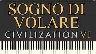 Sogno Di Volare (Civilization VI Theme) - Christopher Tin - Piano Tutorial