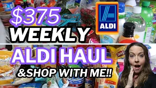ALDI SHOP WITH ME/HUGE $370 WEEKLY ALDI HAUL/WHAT'S NEW AT ALDI THIS WEEK!