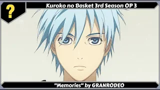 My Top Kuroko no Basket Anime Openings and Endings