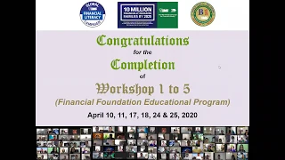 Webinar workshop graduation