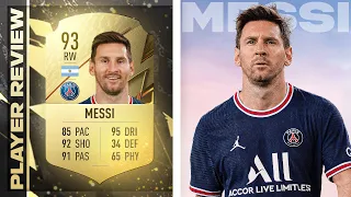 THE GOAT | 15 GAMES WITH 93 GOLD LIONEL MESSI - 93 MESSI PLAYER REVIEW! | FIFA 22