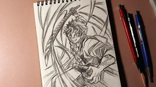 How to draw Sanemi shinazugawa / Demon Slayer