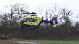 🚨🚁 Notfalleinsatz in Dogern - Start RTH Lions 3 HB-ZJE - Rettungshubschrauber startet [30.03.2022]