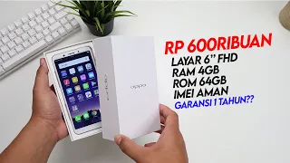 HP MURAH OPPO YANG MASIH BANYAK DIBELI isi GARANSI PULA! - Unboxing & Test Gaming PUBG!!