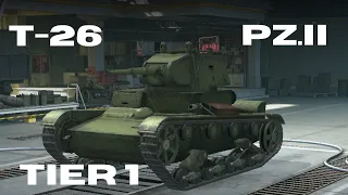 T-26 + Pz.II  Fort Battle = ( Wo T Blitz Gameplay)