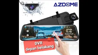 Review total DVR AZDOME AR08 dashcam depan belakang