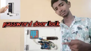 💥how to make password door lock project in tamil #mr electronics tamil