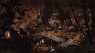 All Hallow’s Eve Autumn Village 🎃🍁👻 — Spooky Forest Ambience & ASMR