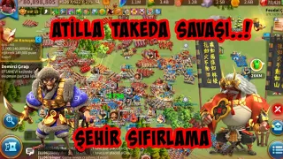 ATİLLA TAKEDA SAVAŞI - ŞEHİR SIFIRLAMA VE BAYRAK | Rise of Kingdoms