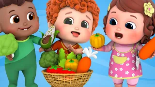 Learn Vegetables song - 3D Animation Learning English preschool rhymes for children | Blue Fish 2023