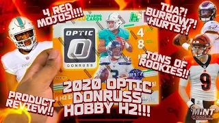 $700 BOX WITH 4 RED MOJO EXCLUSIVES!* 2020 Panini Donruss Optic Football Hobby H2 Box Break/Review