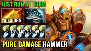 WTF +78% MOVE SLOW Hammer of Purity AOE Radiance DPS Omniknight 7.32d Dota 2