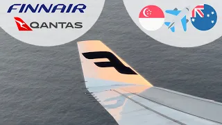 Finnair A330 NEW Economy Class to SYDNEY (operated for QANTAS)