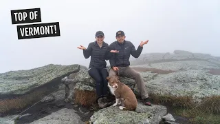 A FOGGY hike to the HIGHEST POINT in Vermont: Mount Mansfield (Maple Ridge + Sunset Ridge Trails)