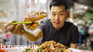 We Tried the Most Famous Street Seafood in Hong Kong | Street Food Tour with Lucas Sin | Bon Appétit